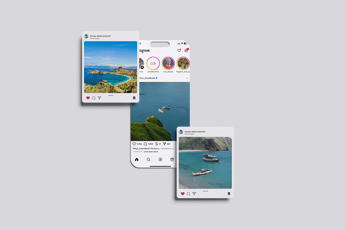 High Quality Instagram Mockup, an Advertising Mockup by Afif_studio (Photo 4 of 5)