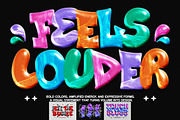 3D Glossy Bubble Text Effect, a Layer Style Add-On by Matsero (Thumbnail 1 of 4)