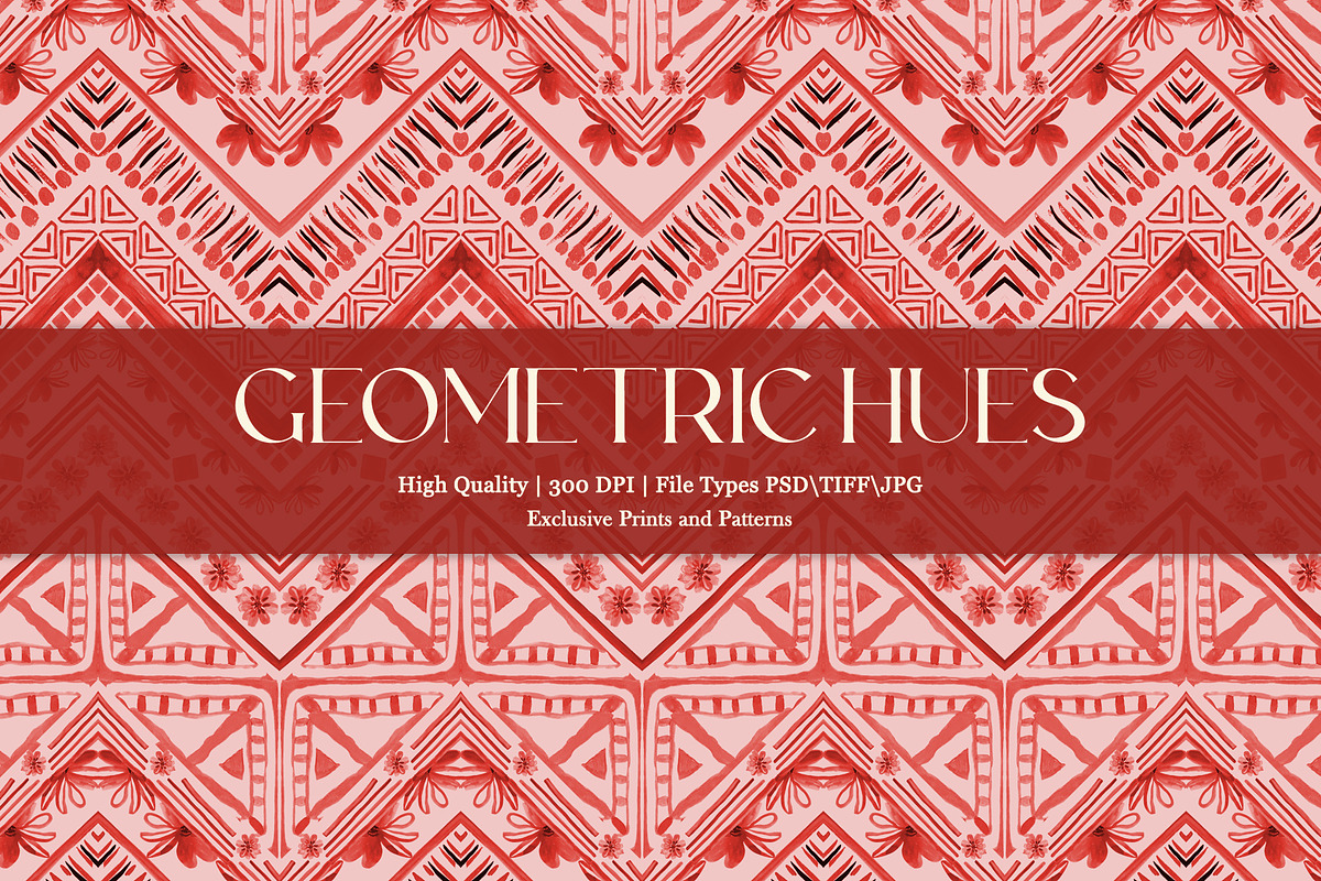 Geometric Hues Prints & Patterns, a Pattern Graphic by GND ART STUDIO (Photo 1 of 8)