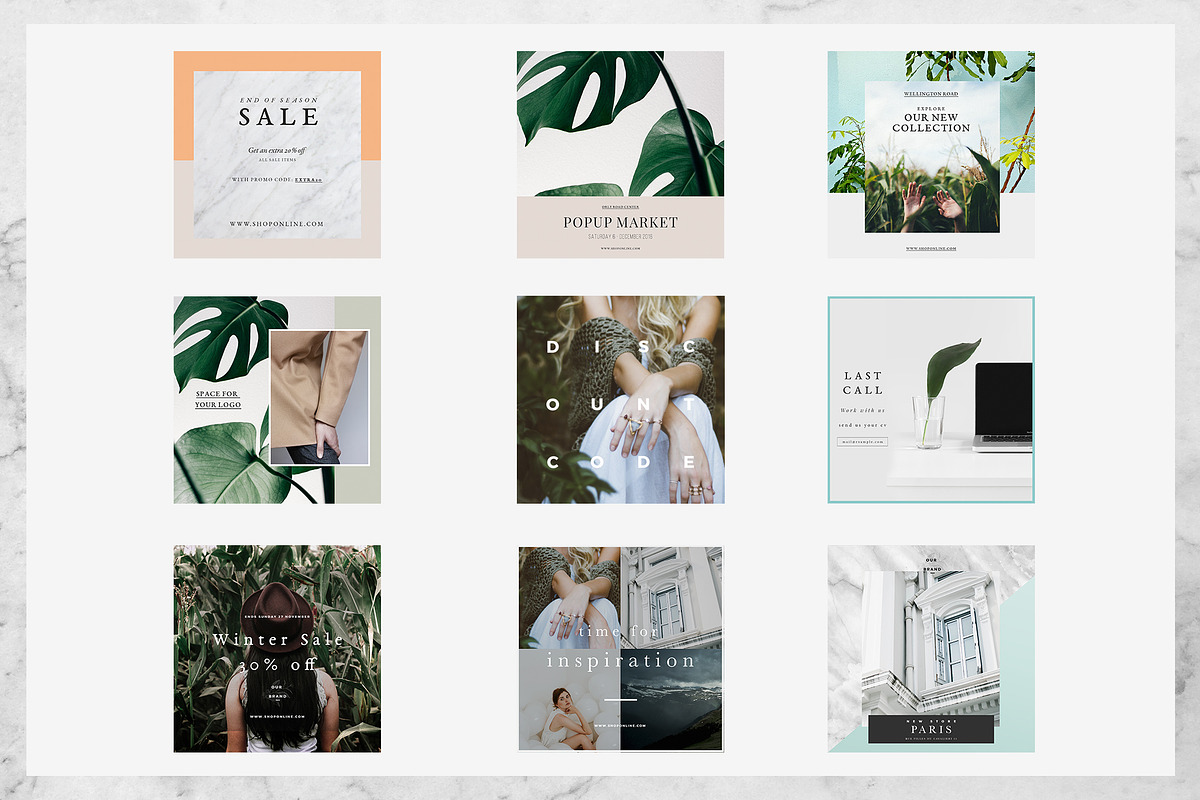 Fashion Store Social media pack, a Templates & Theme by Negative Space (Photo 2 of 6)