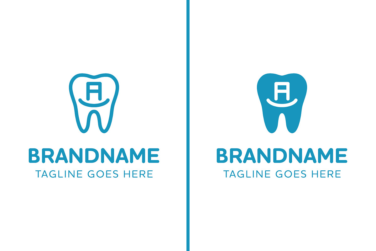 Letter A Dental Tooth Logo, a Branding & Logo Template by Pray Art Design Studio