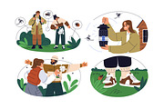 People protect from insect bites set, a Person Illustration by Good Studio (Thumbnail 2 of 4)