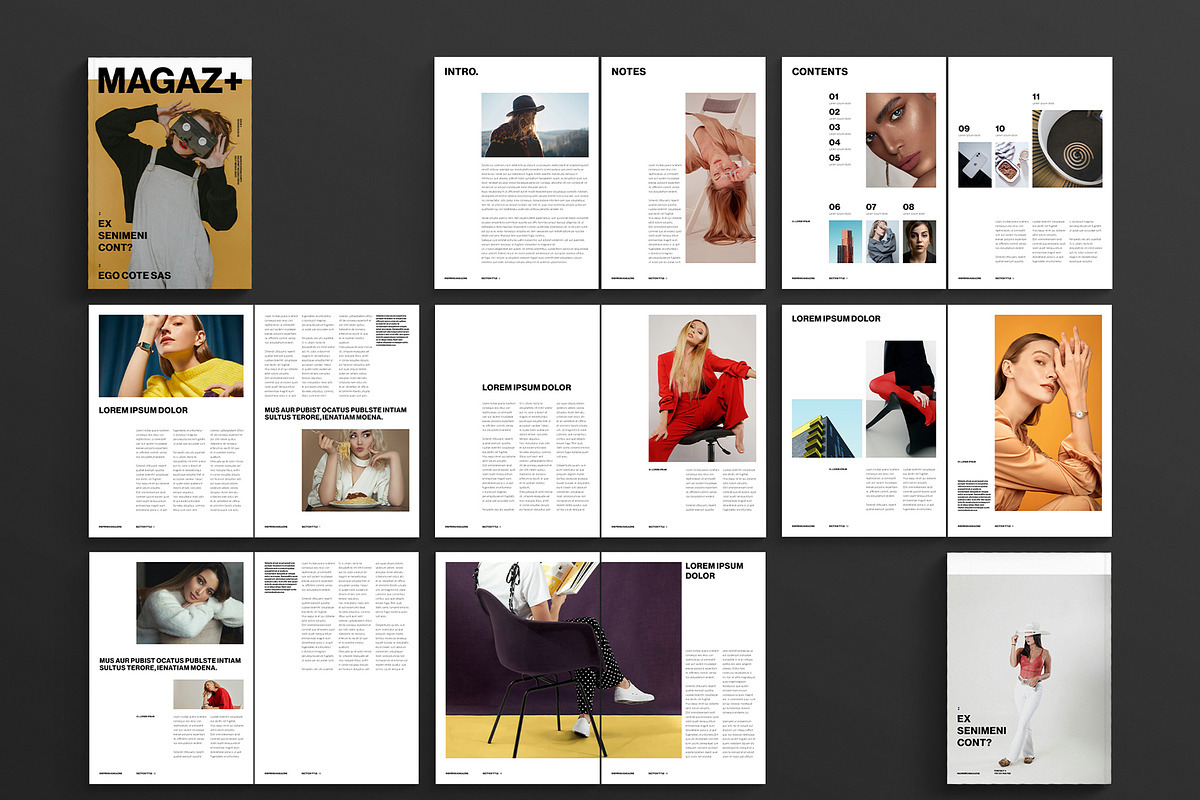 Inspiring Magazine Template, a Magazine Template by DesignCrest