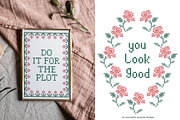 Cross Stitched - Frames & Letters, a Decorative Illustration by Essentially Nomadic (Thumbnail 6 of 11)