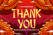 Dragon Wave - Modern Chinese Brush, a Handwritten Font by Marvadesign (Thumbnail 7 of 7)