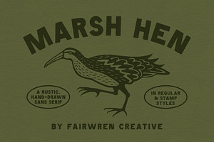 Marsh Hen Fonts