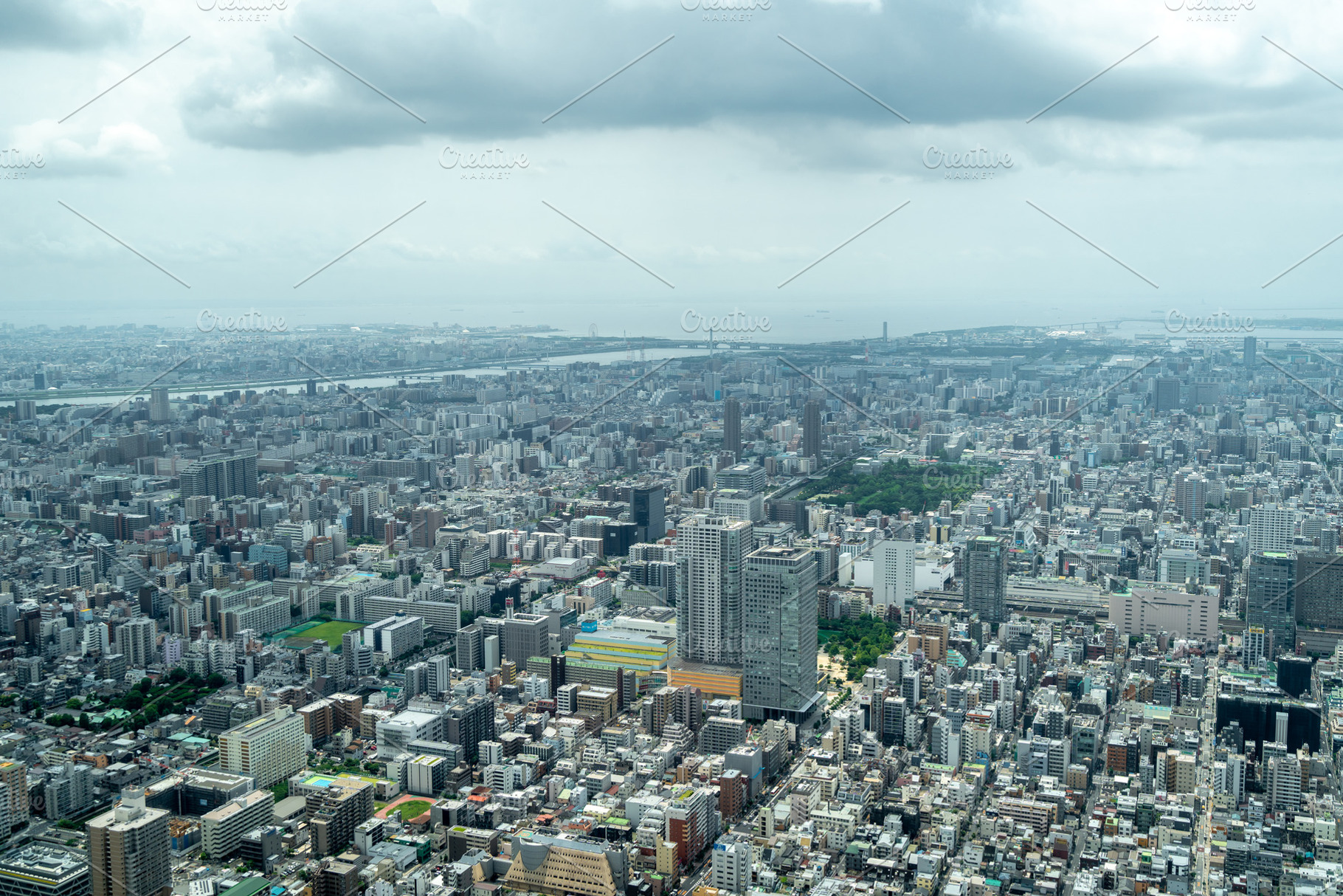 Aerial view of central Tokyo cityscape in Japan, an Architecture Photo by GoodGoods