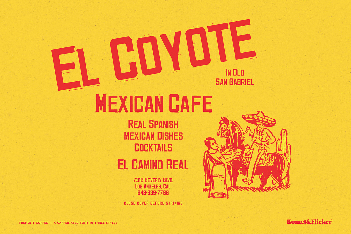 Fremont Coffee - A Caffeinated Font, a Sans Serif Font by Komet & Flicker (Photo 5 of 15)