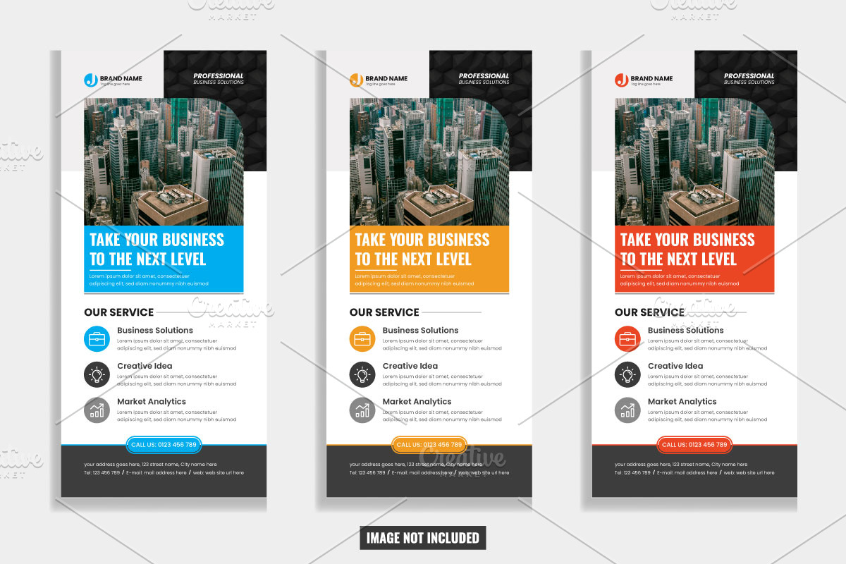 Corporate DL Flyer or Rack Card, a Flyer Template by SouravDesign (Photo 2 of 2)