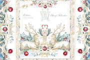 Winter Deer Borders, wedding png, a Decorative Illustration by WonderWonder (Thumbnail 18 of 18)