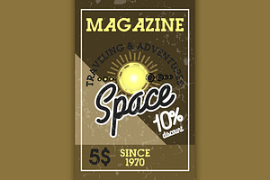 Color Vintage Space Banner