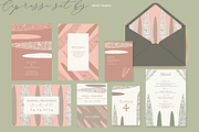 Wedding Stationery set Cipressi, an Invitation Template by Mente Volante Studio (Thumbnail 1 of 6)
