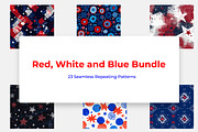 Red, White and Blue Bundle, a Pattern Graphic by karenfoleyphoto (Thumbnail 1 of 6)