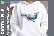 Whale Illustration Bundle, 20 PNG, an Animal Illustration by Enliven Designs (Thumbnail 3 of 8)