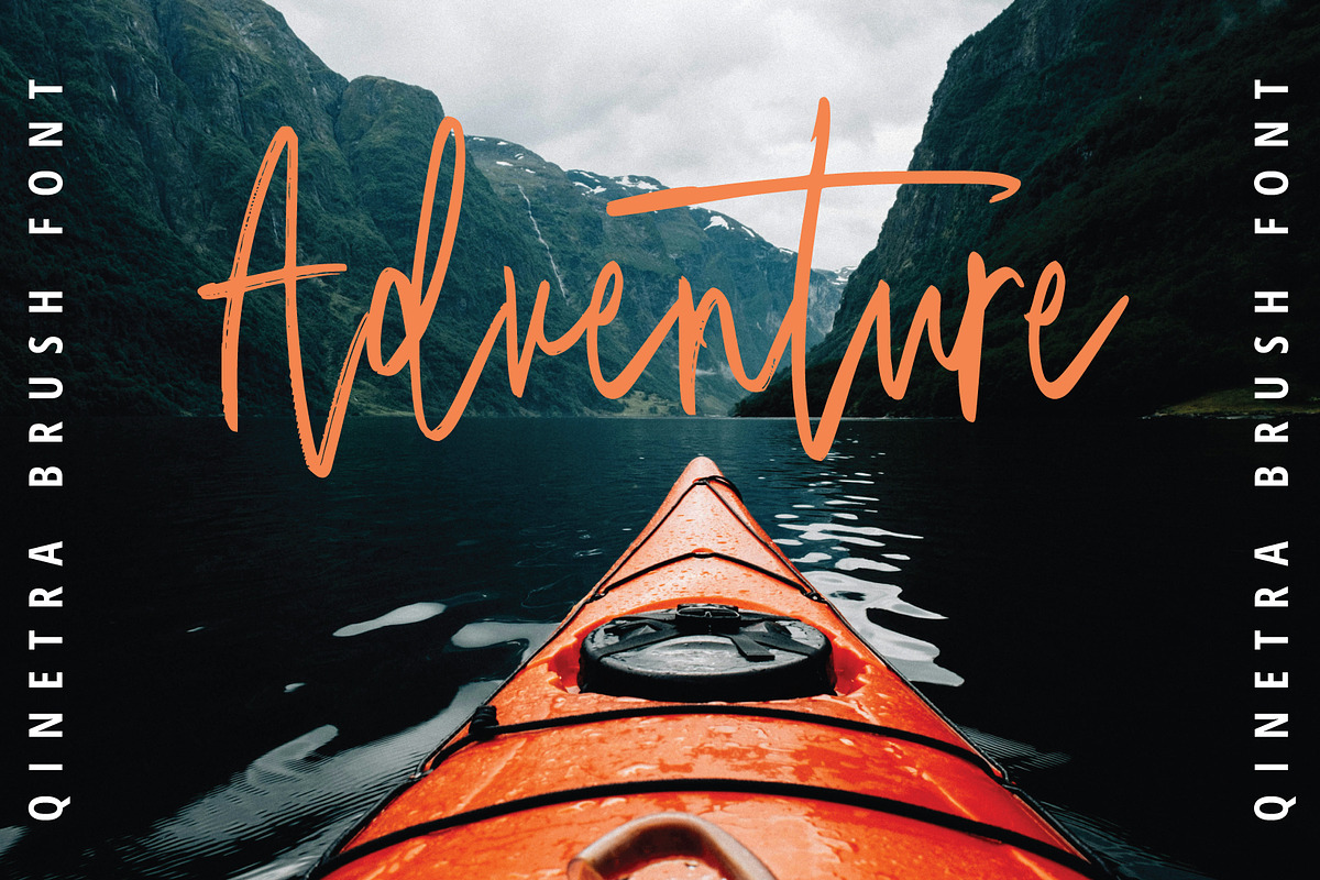 Qinetra Brush, a Handwritten Font by Eltypesstudio (Photo 7 of 11)