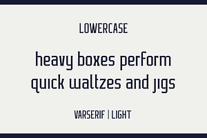 Varserif Font Family