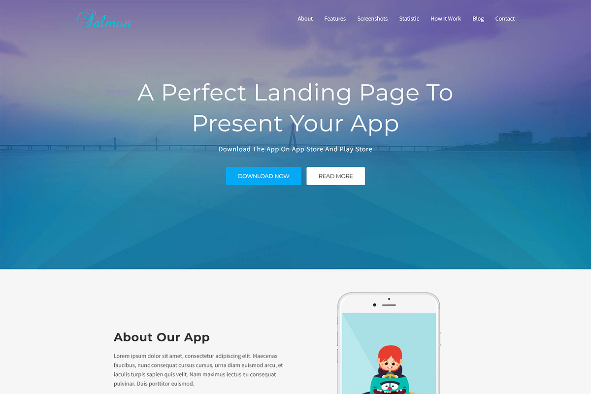 Salmon - App Gallery WordPress Theme, a WordPress Template by Themesvila (Photo 1 of 5)