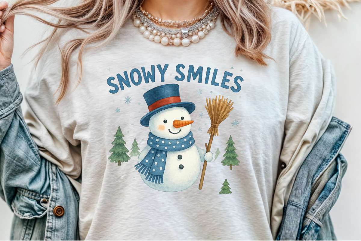 Christmas Snowy Smiles PNG, an Illustration by Sublimation Artist (Photo 2 of 9)