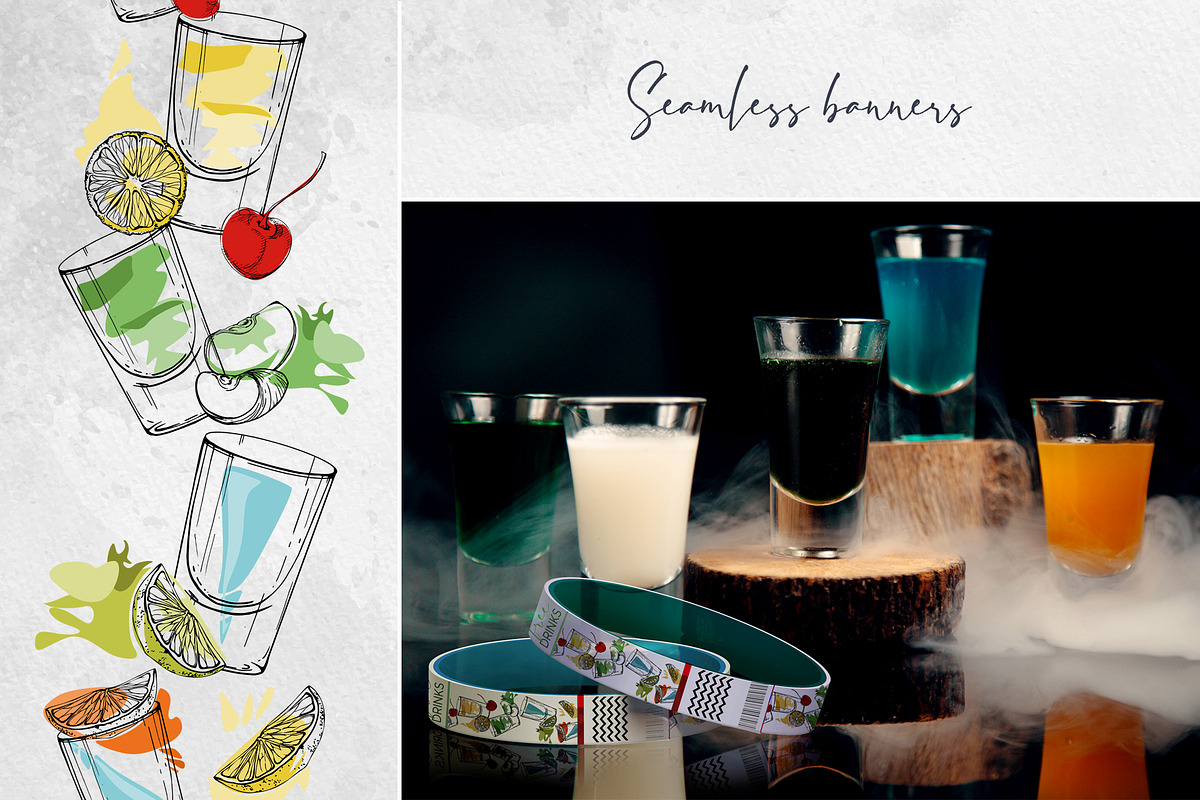 Classic cocktail shots, a Food Illustration by MsFlaffy (Photo 9 of 12)