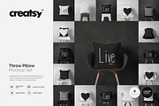 Throw Pillow Mockup Set, a Household Mockup by creatsy2 (Thumbnail 1 of 13)