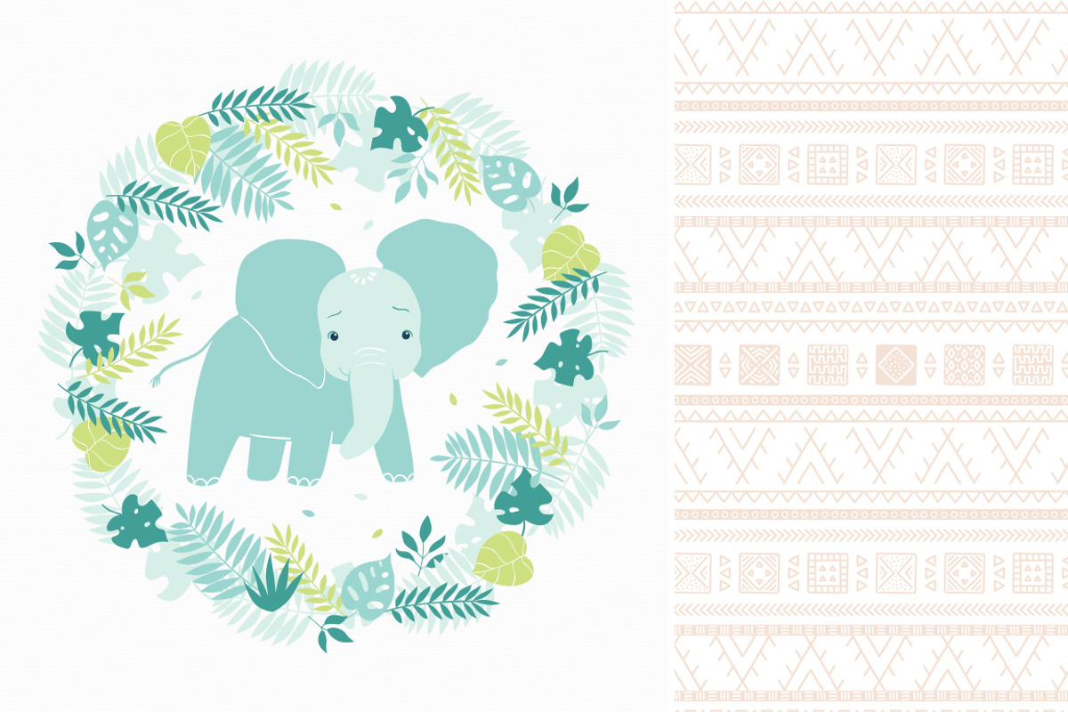 Savannah 5 patterns & clip art, a Pattern Graphic by Inna Moreva (Photo 4 of 4)