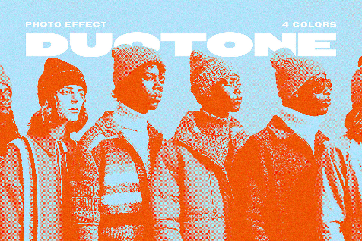 Grain Duotone Photo Effect, a Layer Style Add-On by Design Squad (Photo 1 of 6)