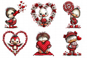 Cute Baby Duck Valentine Clipart, an Illustration by Daily.Designs (Thumbnail 6 of 8)