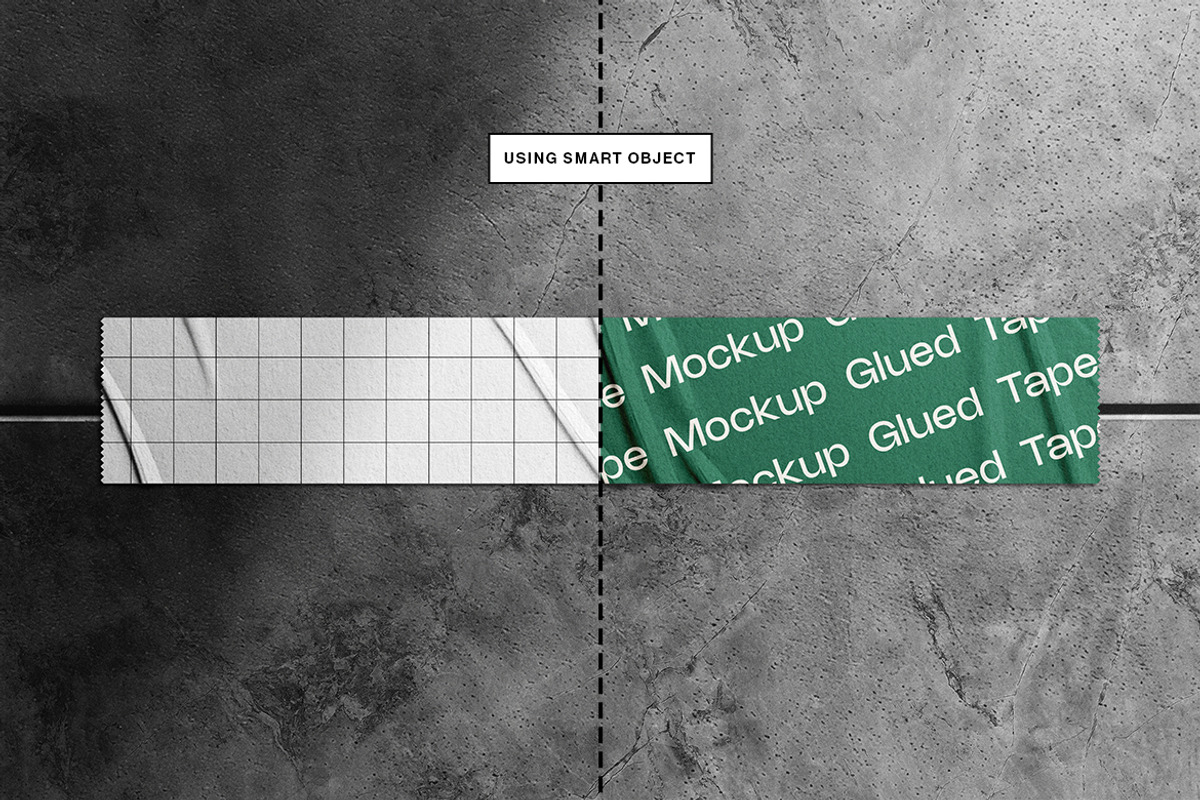 Glued Tape Mockup, a Product Mockup by sagesmask.com (Photo 2 of 4)