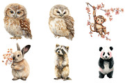 Whimsical Animals Spring Clipart, an Illustration by DreamArtGraphic (Thumbnail 4 of 4)