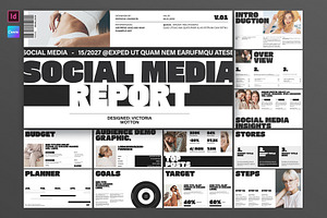 Social Media Report Presentation, a Presentation Template by E-Type
