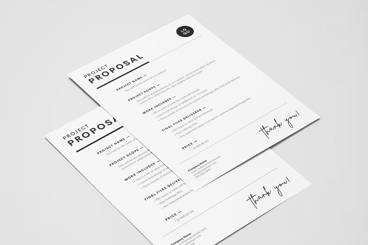 Project Proposal Template Canva, a Stationery Template by frommakertomaker (Photo 3 of 6)
