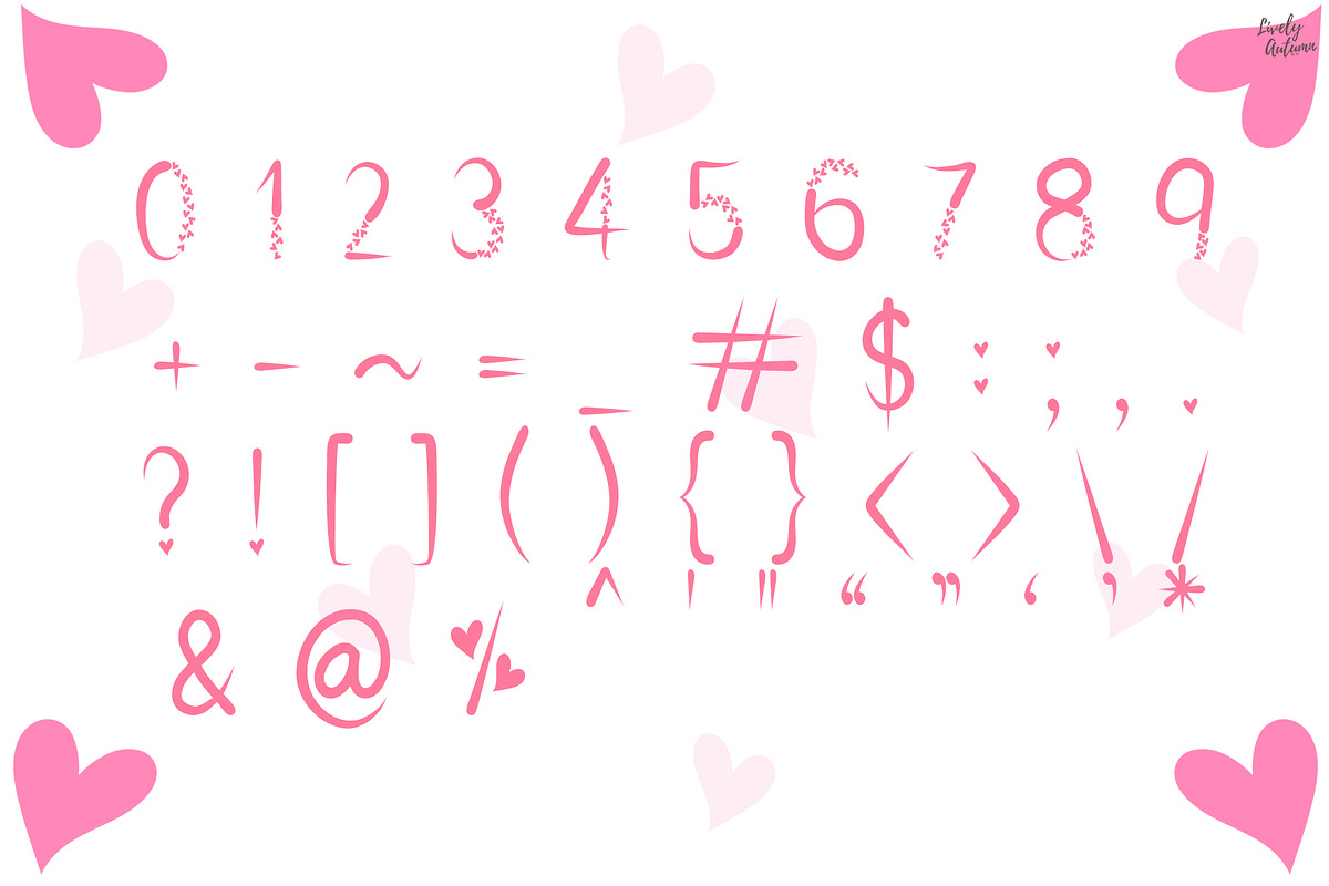 Love Letter | Decorative Font, a Symbol Font by LivelyAutumn11.11 (Photo 3 of 5)