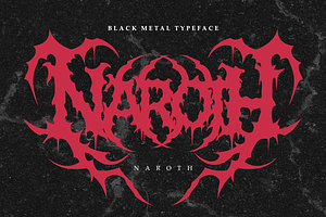 Naroth - Black Metal Font