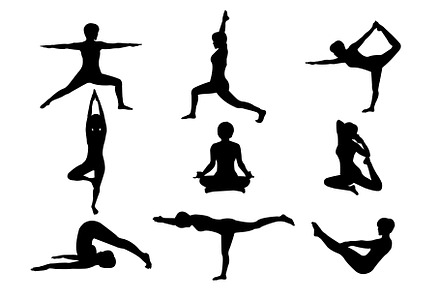 Silhouette Yoga Pose