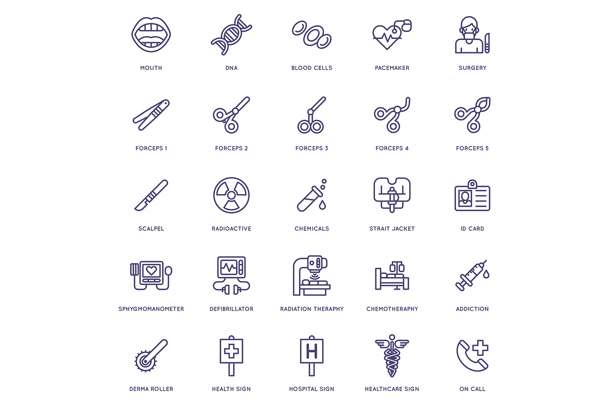 105 Medical and Healthcare Icons, an Icon by Flat Icons (Photo 5 of 8)