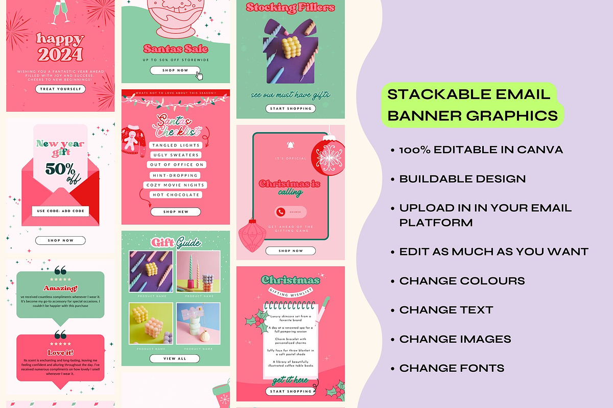 Christmas & New Year Email Templates preview 2