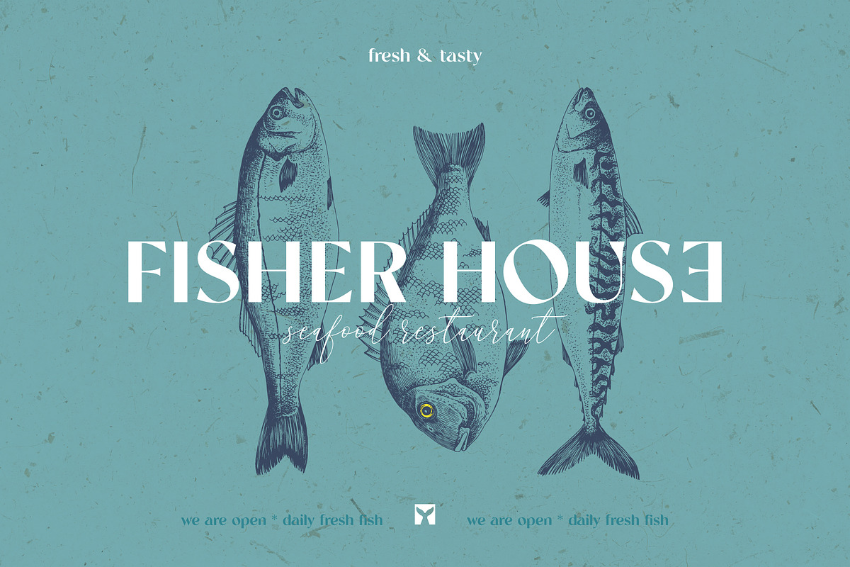 Most popular edible sea fishes, a Food Illustration by handsketched (Photo 2 of 14)