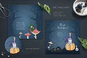 Cute Halloween Collection, an Illustration by Eva Katerina (Thumbnail 8 of 19)