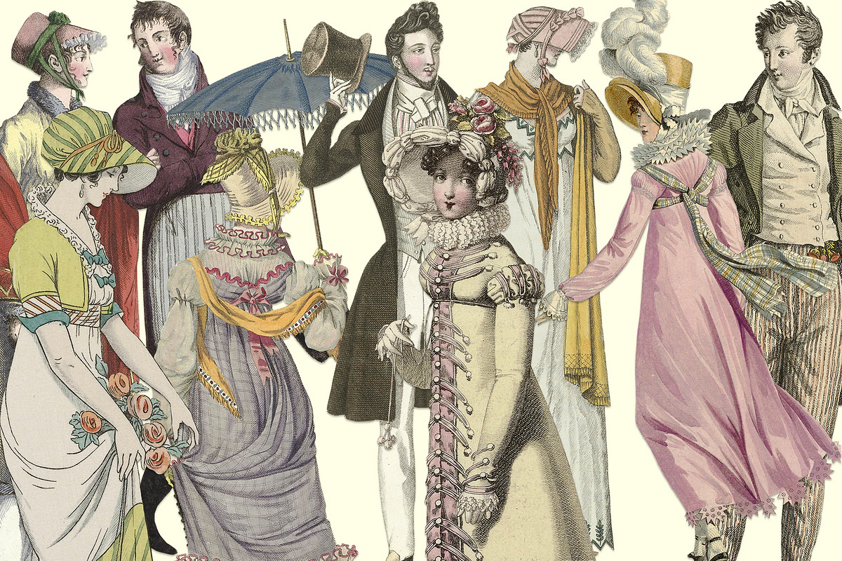 Jane Austen Regency Clipart Images, an Illustration by ephemoire (Photo 1 of 4)