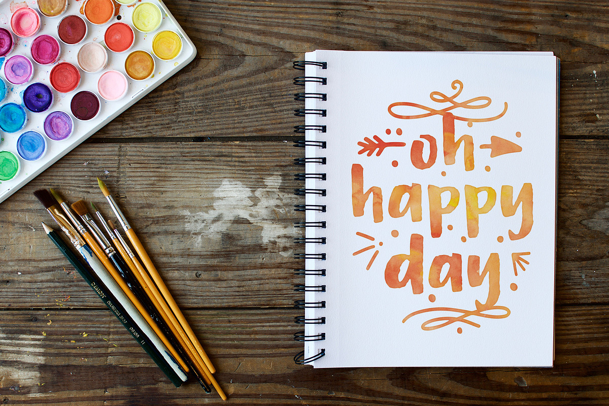 Marmalade, a hand painted font preview 8