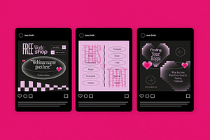 Pink Y2K Instagram Pack