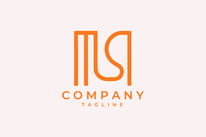 Ms letter monogram logp, a Branding & Logo Template by Vectorium Studio