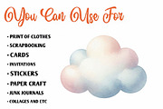 Watercolor Newborn Baby Clipart PNG, a Seasonal Illustration by CreationArt (Thumbnail 5 of 7)