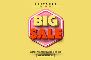 Big Sale Promo Editable Text Effect