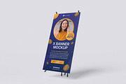 X-Banner Mockup Bundle Set, an Advertising Mockup by Rielismee (Thumbnail 5 of 5)