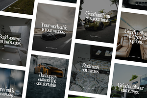 350 Luxury Entrepreneur Quotes, a Social Media Template by Defects