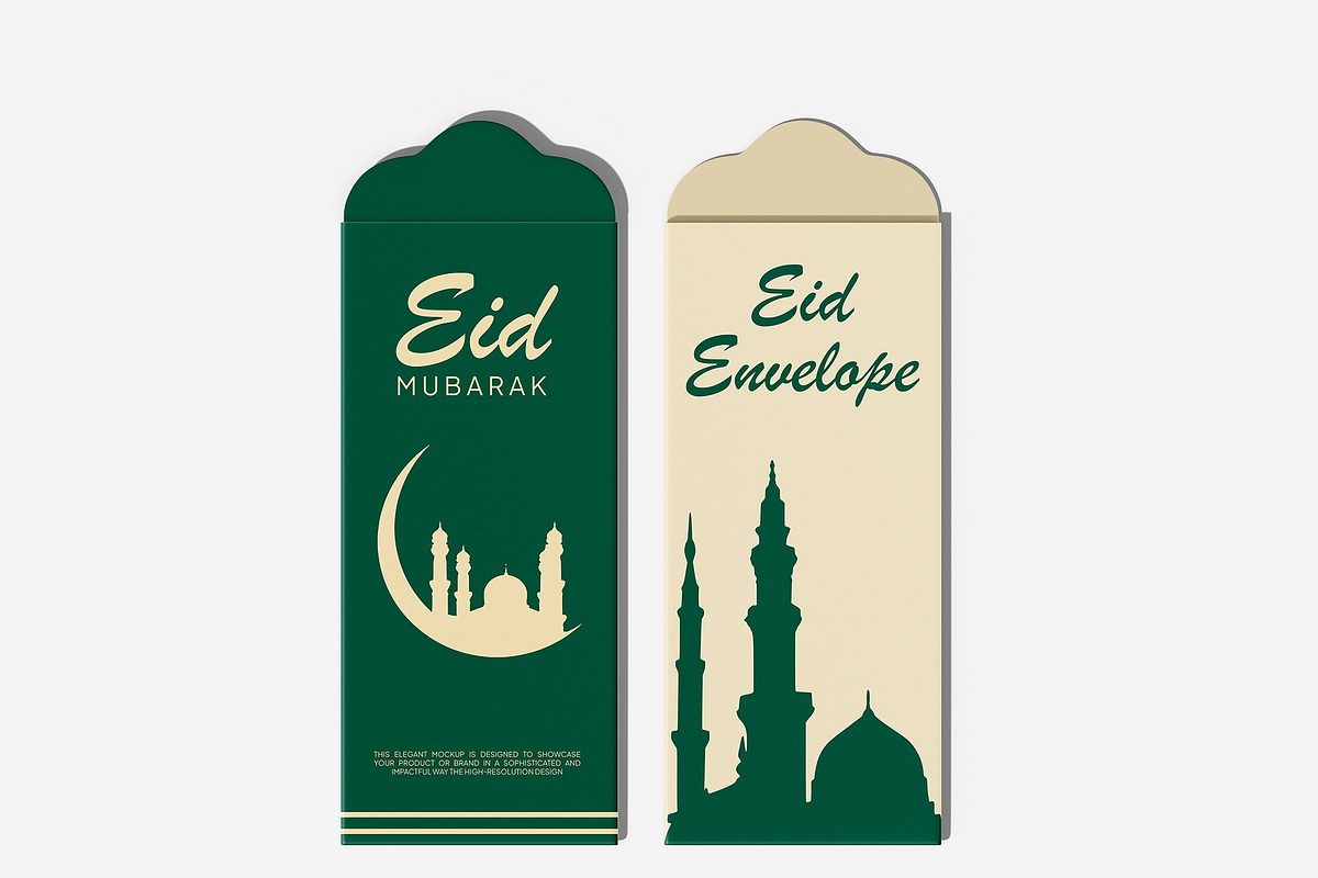 Eid Envelope Mockup, a Merchandise Mockup by Permadi Creative (Photo 3 of 3)