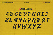 Letter Rumble – Marker Brush, a Handwritten Font by decographstud (Thumbnail 2 of 7)