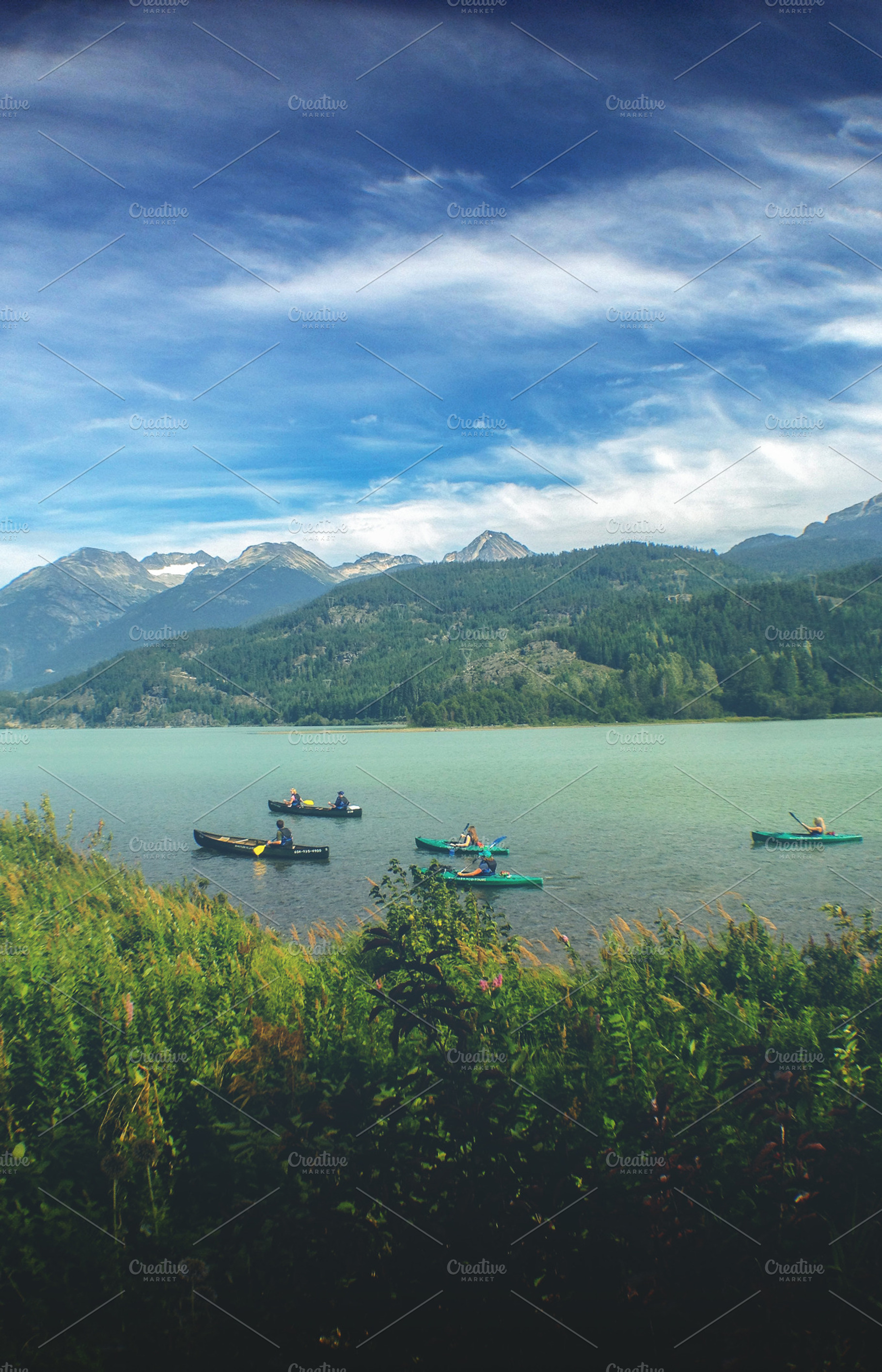 Crystal lake featuring outdoors, whister, and mountains