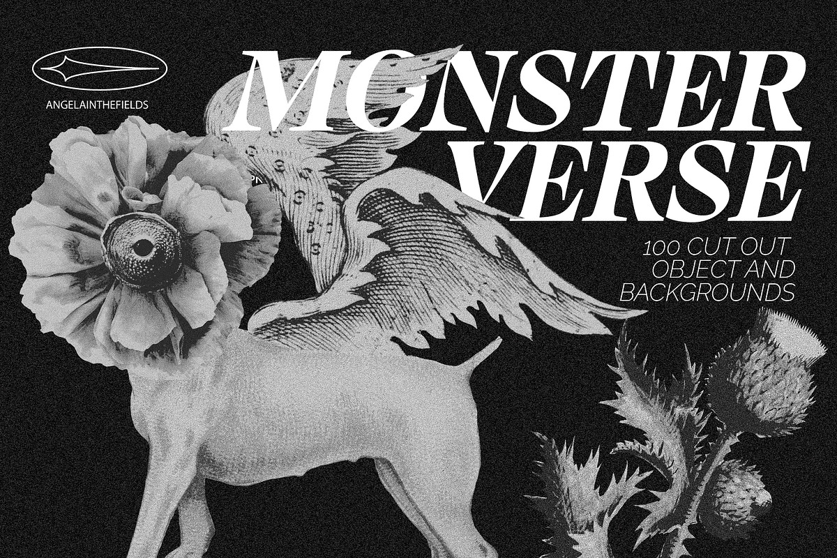 MONSTERVERSE Collage Set, an Object Graphic by angelainthefields (Photo 1 of 11)